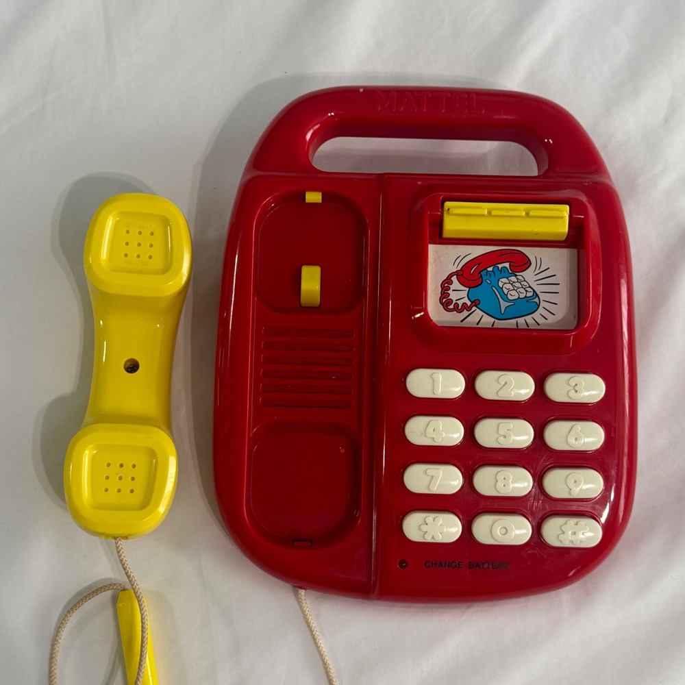 Vintage Mattel 1991 Disney Mickeys Call Back Phone Toy Telephone- Watch Video! - Picture 5 of 10